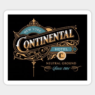 Vintage New York Continental Hotel Sticker